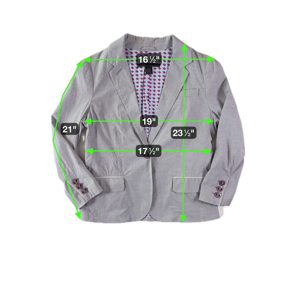 Marc Jacobs Blazer Women 12? Y2K‎ Single Button Twee Whimsical Academia Preppy - Picture 6 of 9